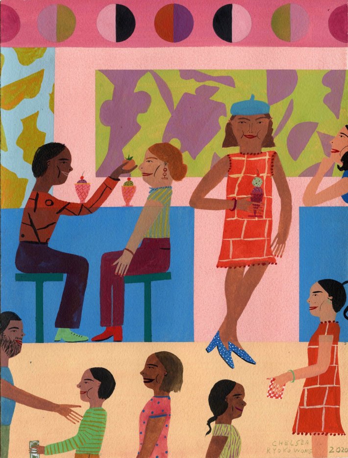 Abstract Ice Cream Shop