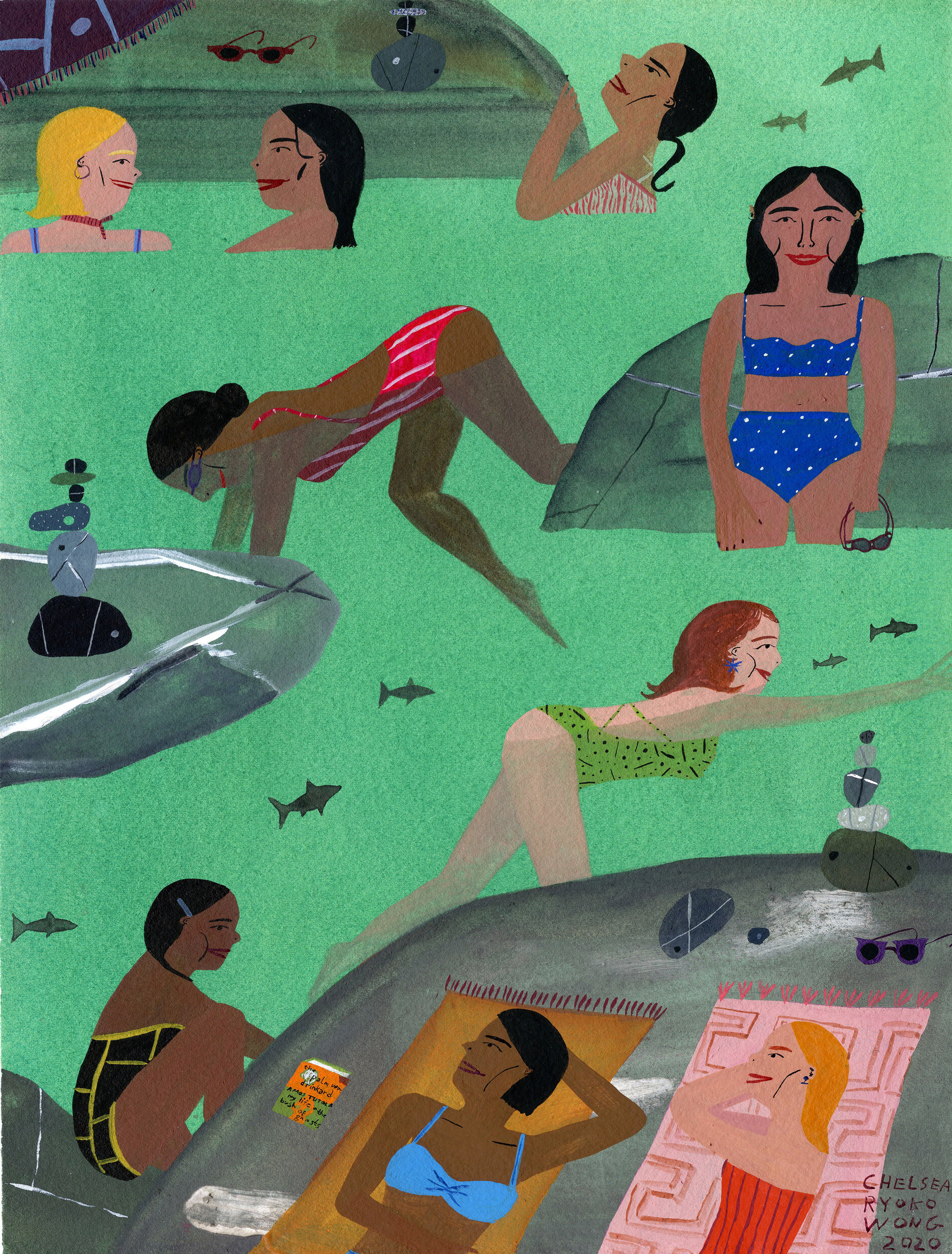 Glowing River with Tutuola